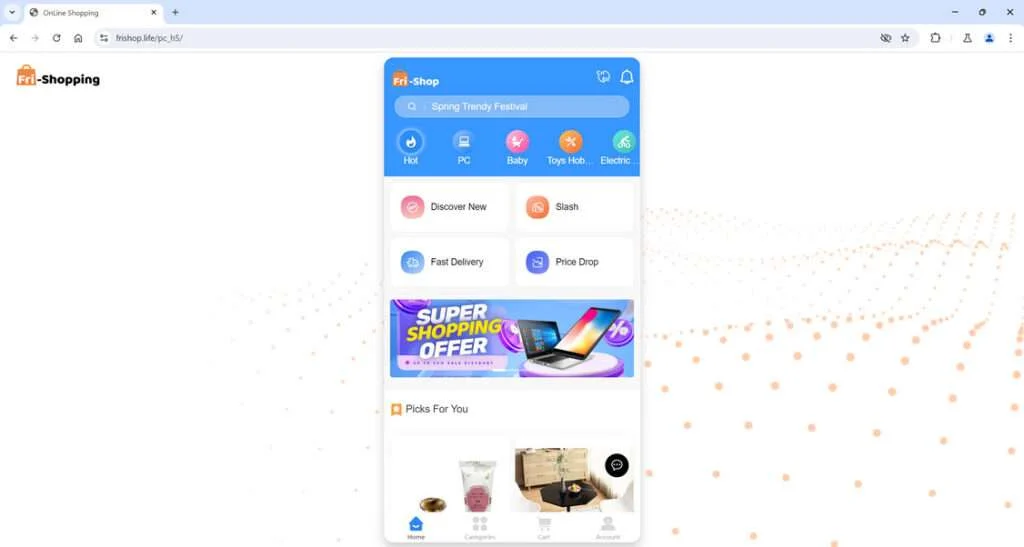 Frishop.life scam