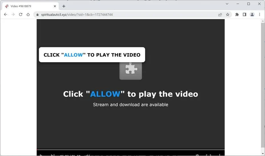 How to Remove Spiritualauto3.xyz Pop-up Ads (Virus Removal Guide) 1 Image: Chrome browser is redirected to Spiritualauto3.xyz