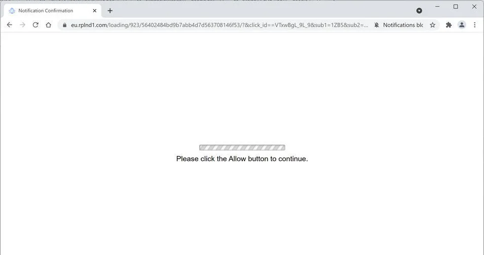 Remove Eu.rplnd1.com pop-up ads (Virus Removal Guide) 1 Image: Chrome browser is redirected to Eu.rplnd1.com