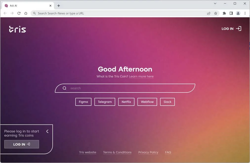 Search New Tab scam
