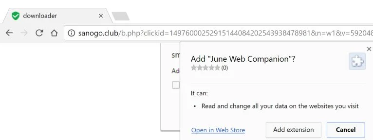 Downloader Chrome Scam Virus