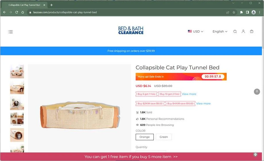 Laxzoax.com Review - Don't Fall for This Retail Scam 1 laxzoax.com bed