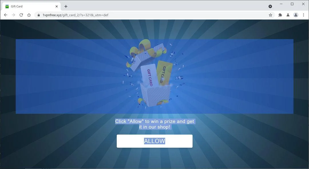 Image: Chrome browser is redirected to 1vpnfree.xyzImage: Chrome browser is redirected to 1vpnfree.xyz