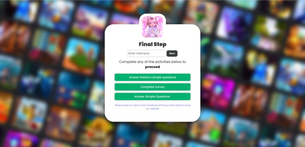 Don't Fall for the Fake Bio.site Roblox Giveaway Scam 1 GetBuxFast scam