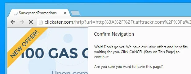 Clickater.com Virus