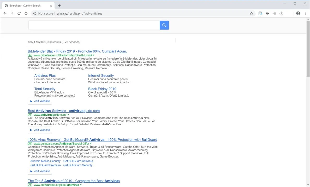 How to remove Qikc.xyz redirect (Virus Removal Guide) 1 Image: Chrome browser is redirected to Qikc.xyz