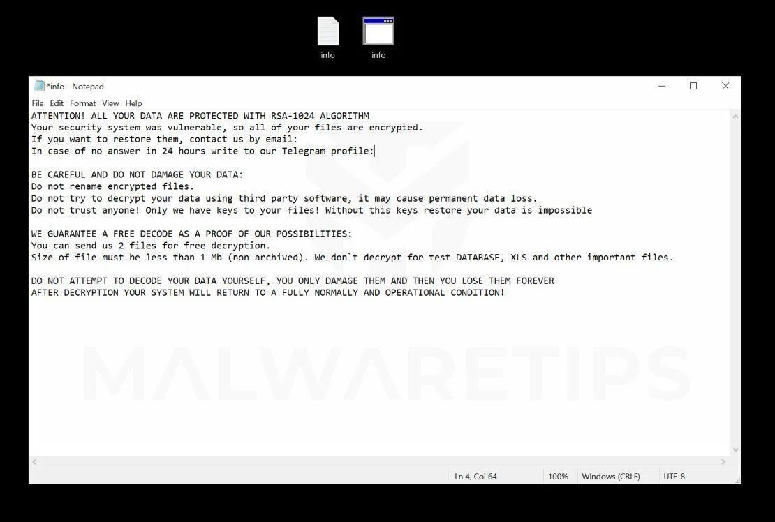 Image: [backup.iso@aol.com].iso ransom note
