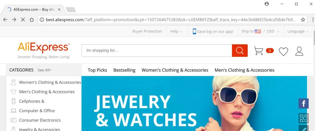 Clicknshare.net redirect virus