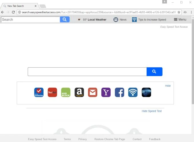 search.easyspeedtestaccess.com virus