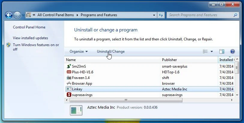 [Image: Uninstall m2pub.adk2.co program from Windows]