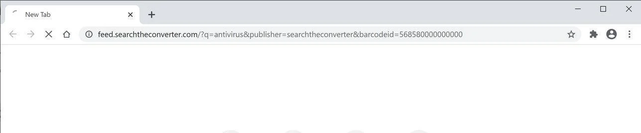 Image: Chrome browser is redirected to SearchTheConverter Search