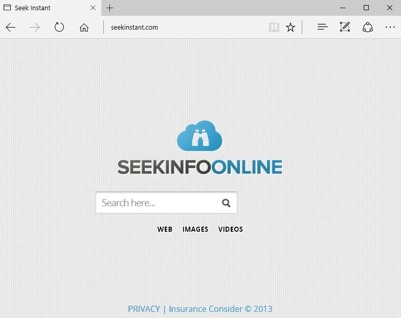 SeekInstant.com adware