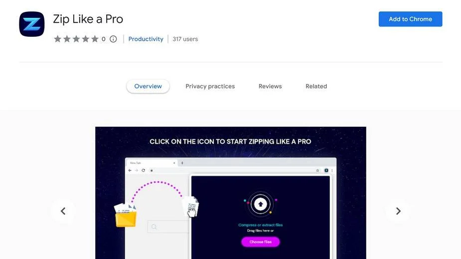 Remove Zip Like a Pro Adware (Virus Removal Guide) 1 Image: Zip Like a Pro Chrome extension