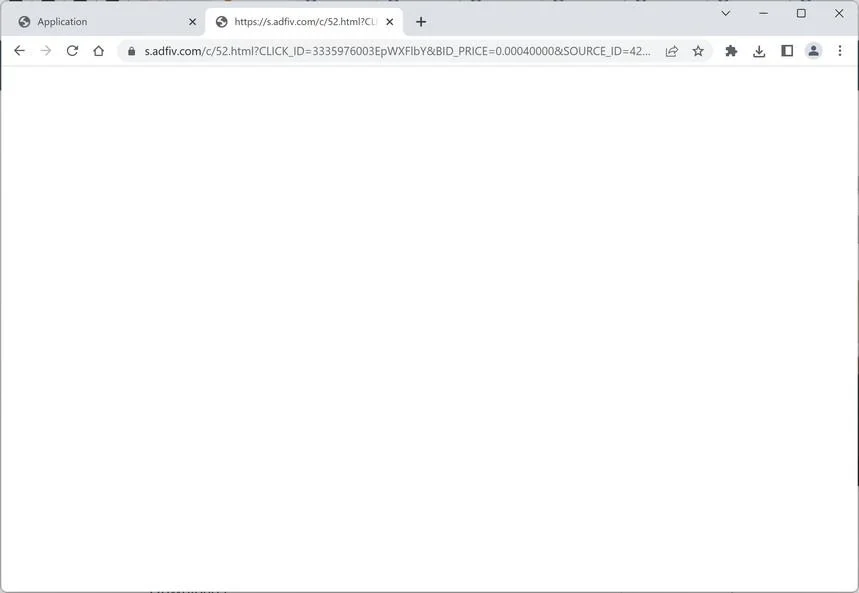 How To Remove S.adfiv.com Ads (Virus Removal Guide) 1 Image: Chrome browser is redirected to S.adfiv.com