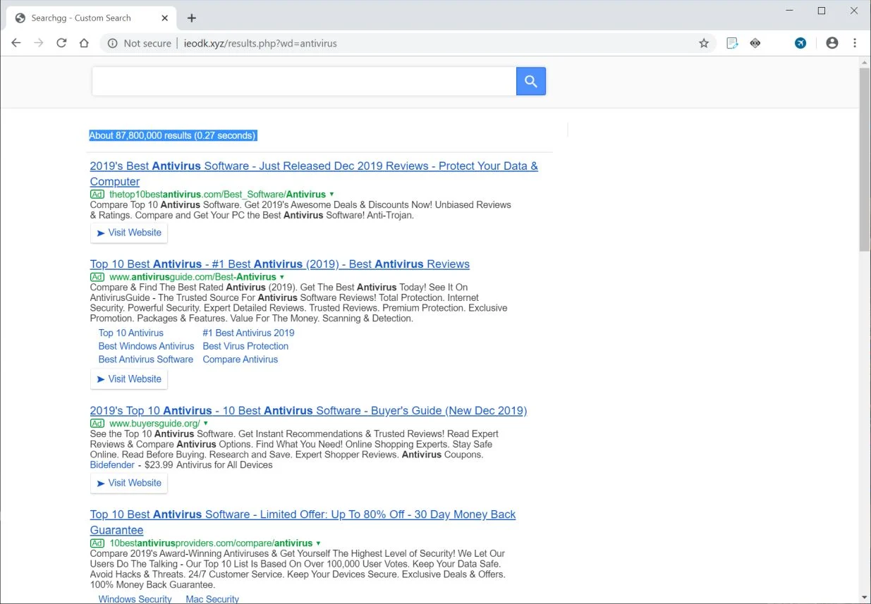 How to remove Ieodk.xyz redirect (Virus Removal Guide) 1 Image: Chrome browser is redirected to Ieodk.xyz