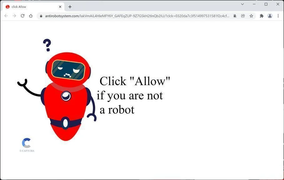 Remove Antirobotsystem.com Pop-up Ads (Virus Removal Guide) 1 Image: Chrome browser is redirected to Antirobotsystem.com