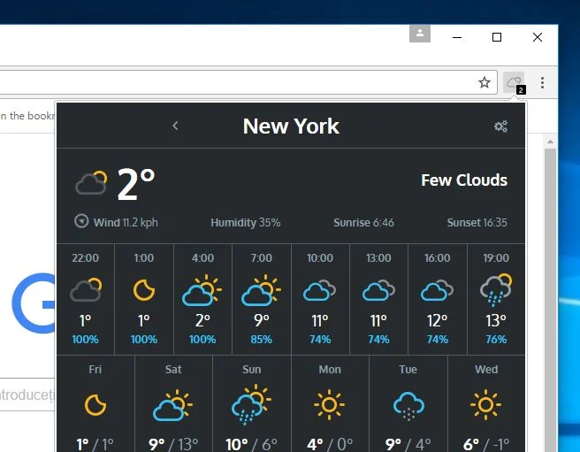 Chrome Weather Adware Scam