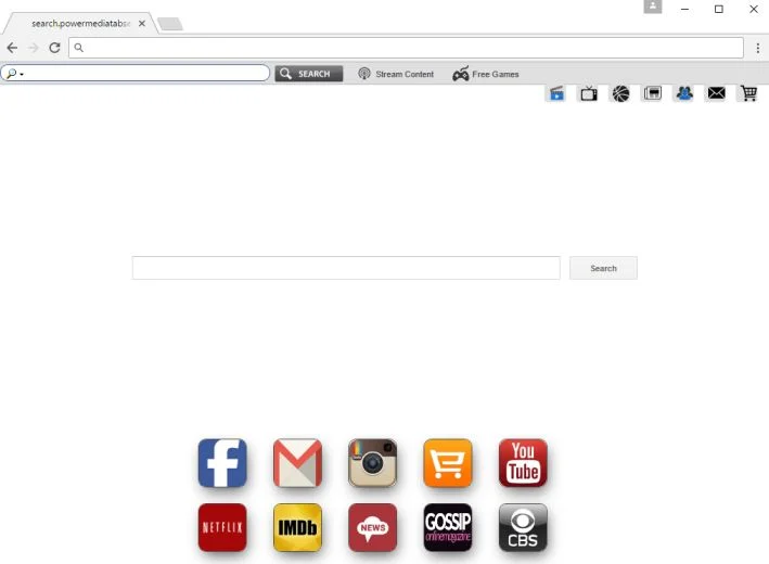 Search.powermediatabsearch.com redirect virus