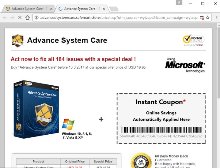 Advance-System-Care scam