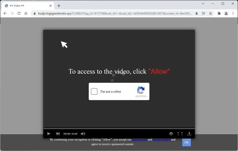 How to Remove Ringtgandmotiv.xyz Pop-up Ads (Virus Removal Guide) 1 Image: Chrome browser is redirected to Ringtgandmotiv.xyz