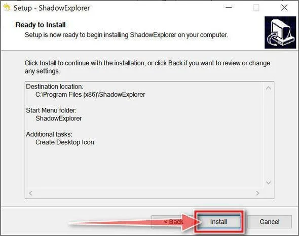 Install Shadow Defender Install Shadow Defender