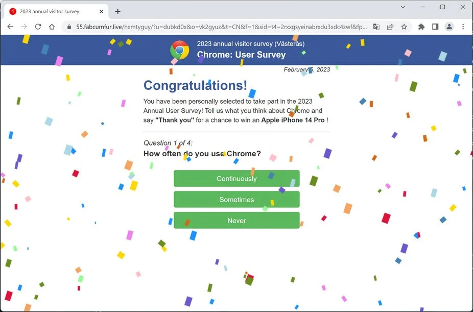 Screenshot of Fabcumfur.live Ads