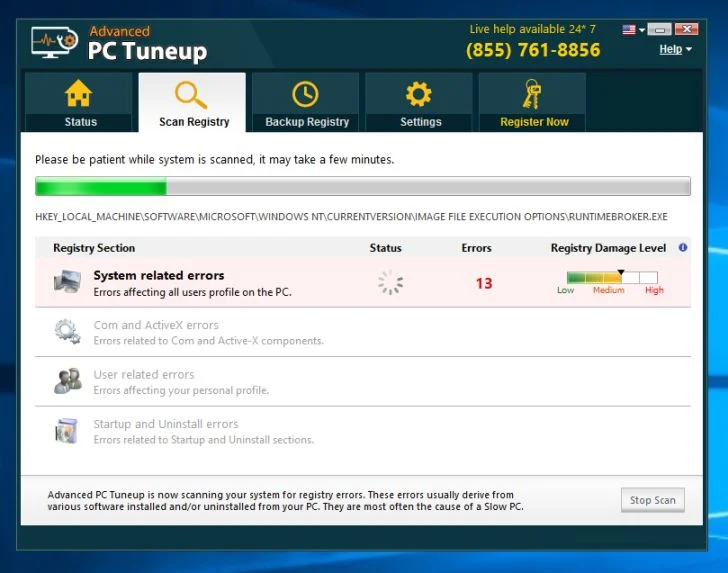 Advanced PC Tuneup virus