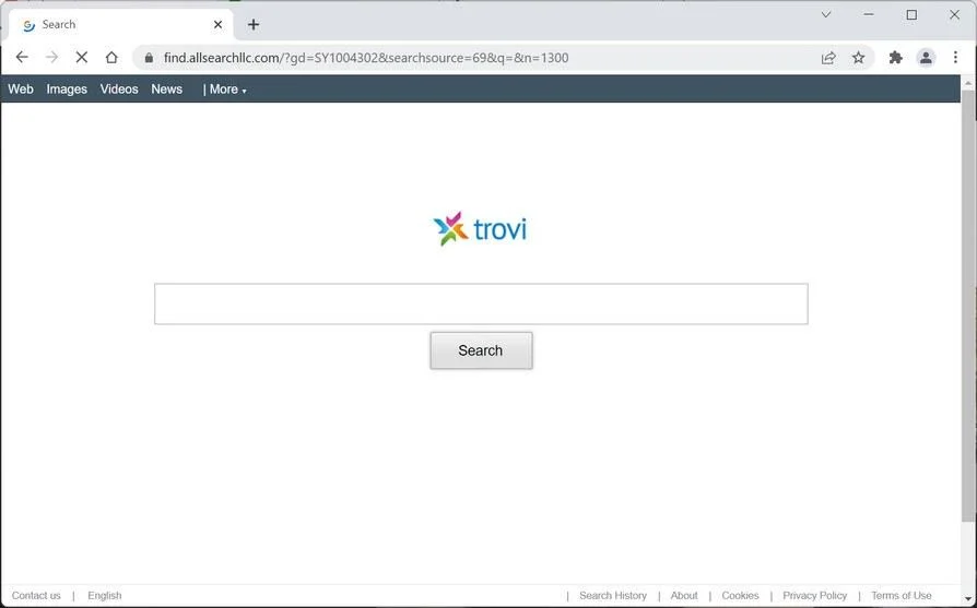 How to Remove Find.allsearchllc.com Redirect (Virus Removal Guide) 1 Image: Find.allsearchllc.com browser hijacker