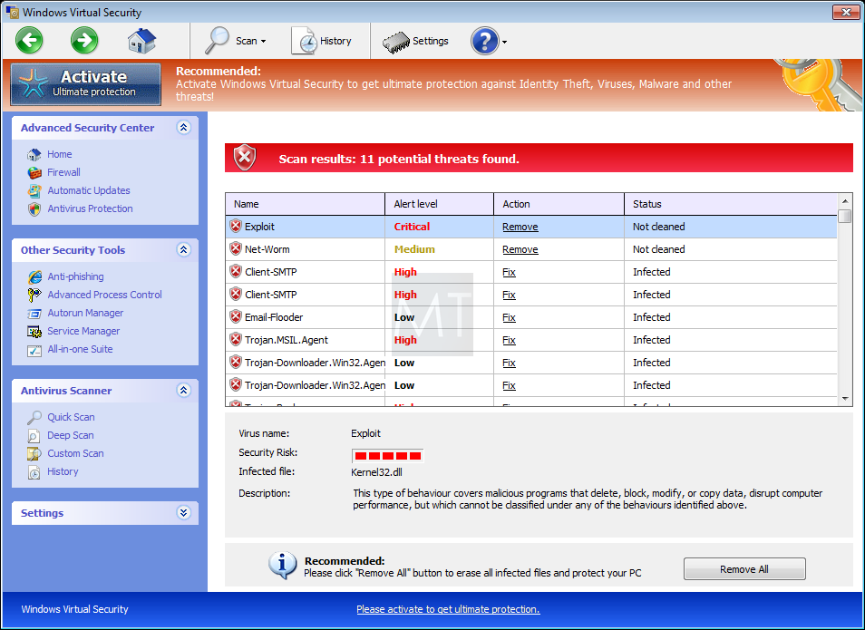 Windows Virtual Security Windows Virtual Security