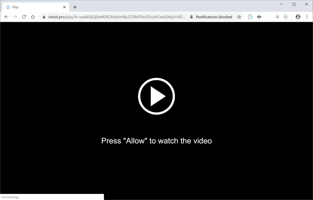 How to remove Inkod.pro pop-up ads (Virus Removal Guide) 1 Image: Chrome browser is redirected to Inkod.pro