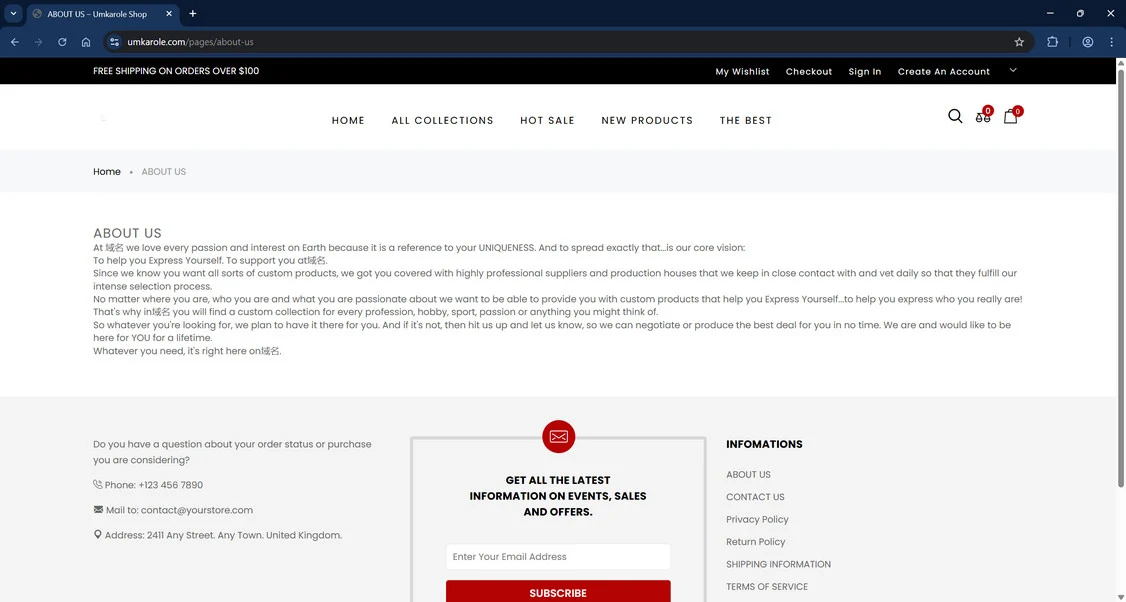 Umkarole.com scam