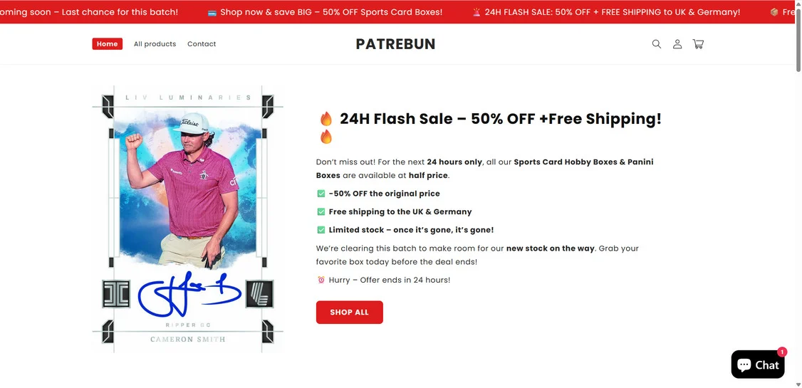 Patrebun.shop scam