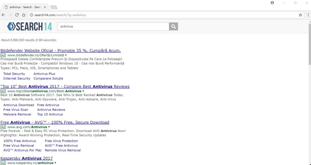search14.com redirect virus