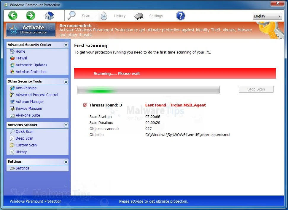 Picture of Windows Paramount Protection