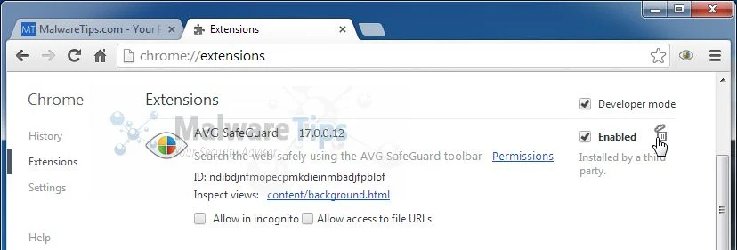 [Image: Mysearch.Avg.com Chrome extension]