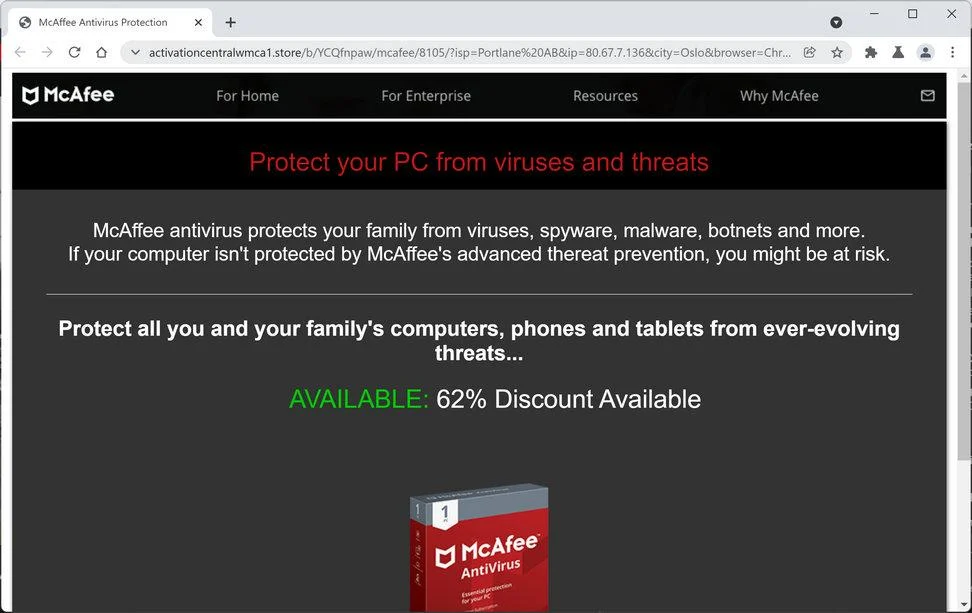 Remove Activationcentralwmca1.store scam (Virus Removal Guide) 1 Image: Activationcentralwmca1.store scam