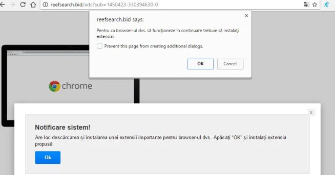 Remove Reefsearch extension by reefsearch.bid (Chrome Scam) 1 reefsearch.bid virus