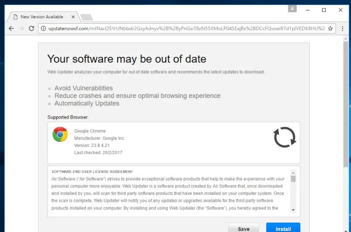 updatenowsf.com virus