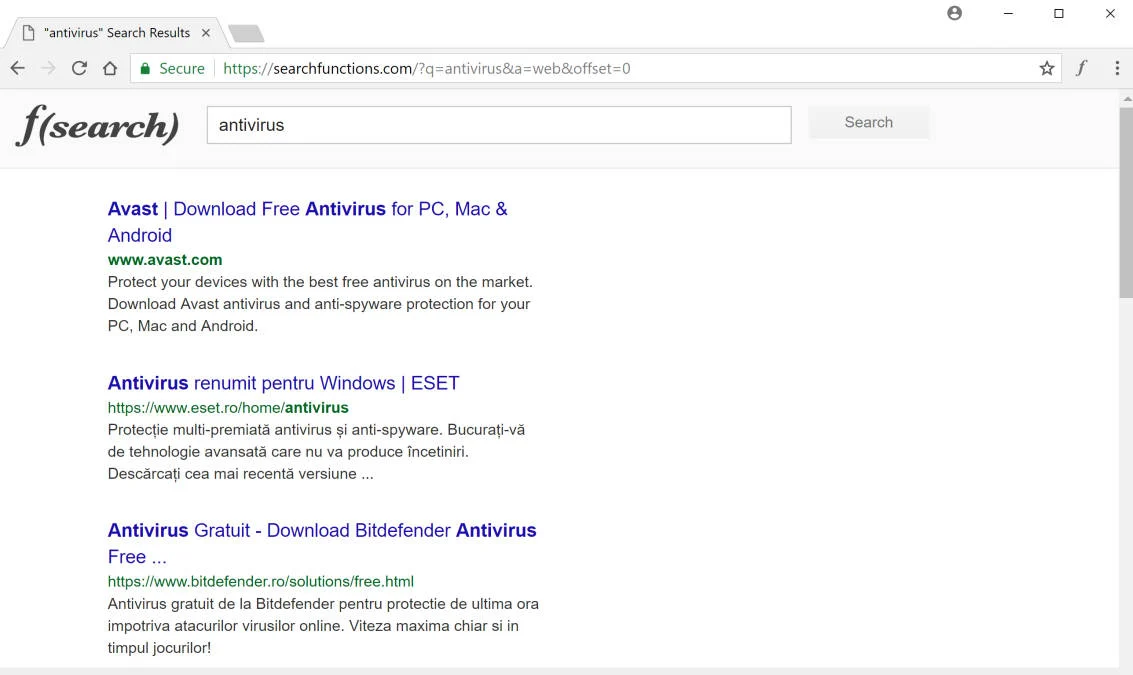 searchfunctions.com redirect virus