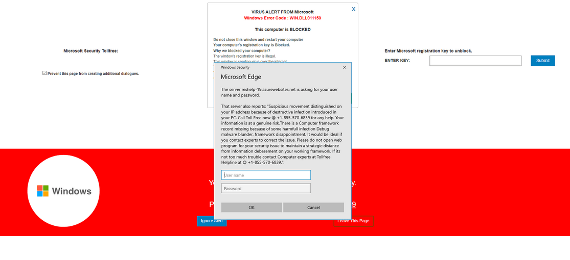 Image: ERROR CODE 72 - Tech Support Scam