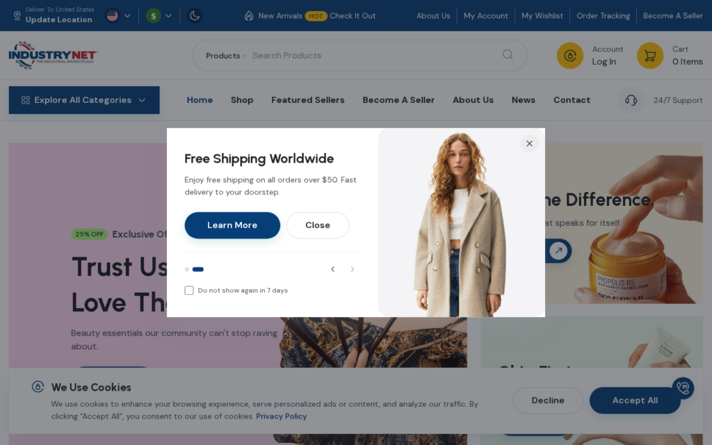 Industrynetshop.com EXPOSED - Scam or Legit? What to Know 1 Industrynetshop.com scam