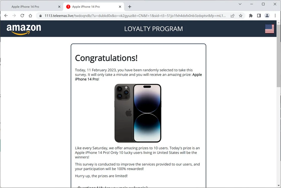 Screenshot of Teleemas.live Ads