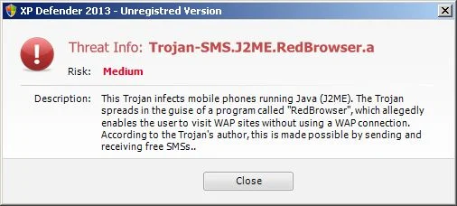 XP Defender 2013 Alert XP Defender 2013 Warning