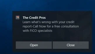 Windows - Spam Ads