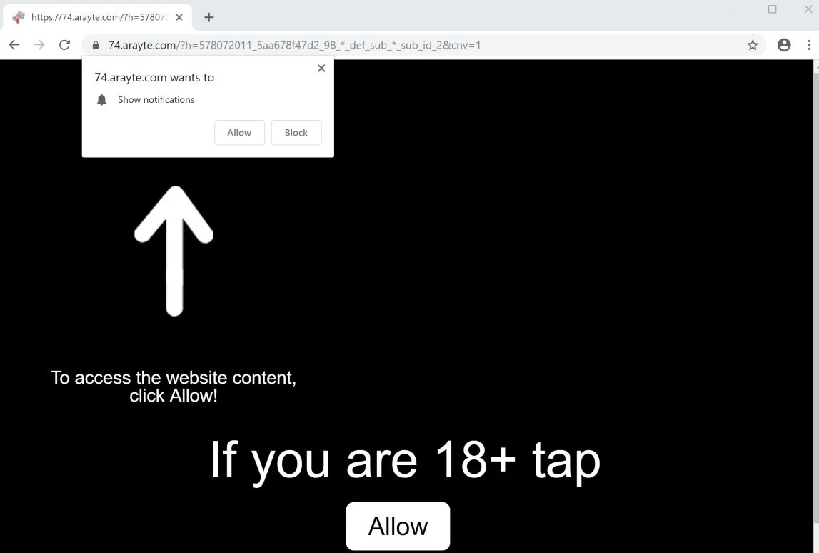 arayte.com redirect virus