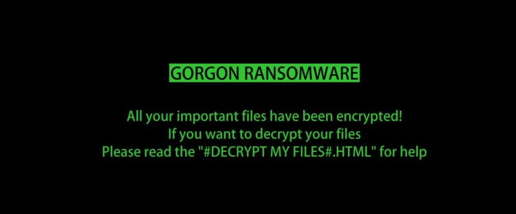 Gorgon ransomware virus