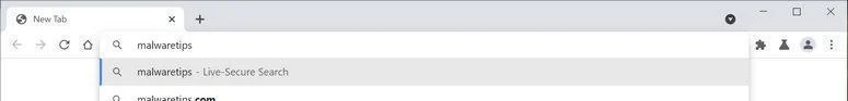 Remove Live-Secure Search redirect (Virus Removal Guide) 1 Image: Chrome browser is redirected through Live-Secure Search