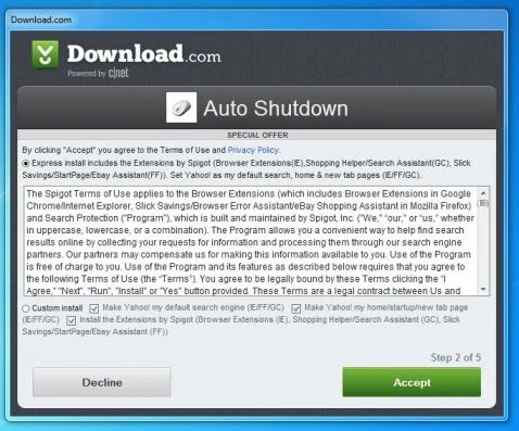 Search Protection by Spigot virus
