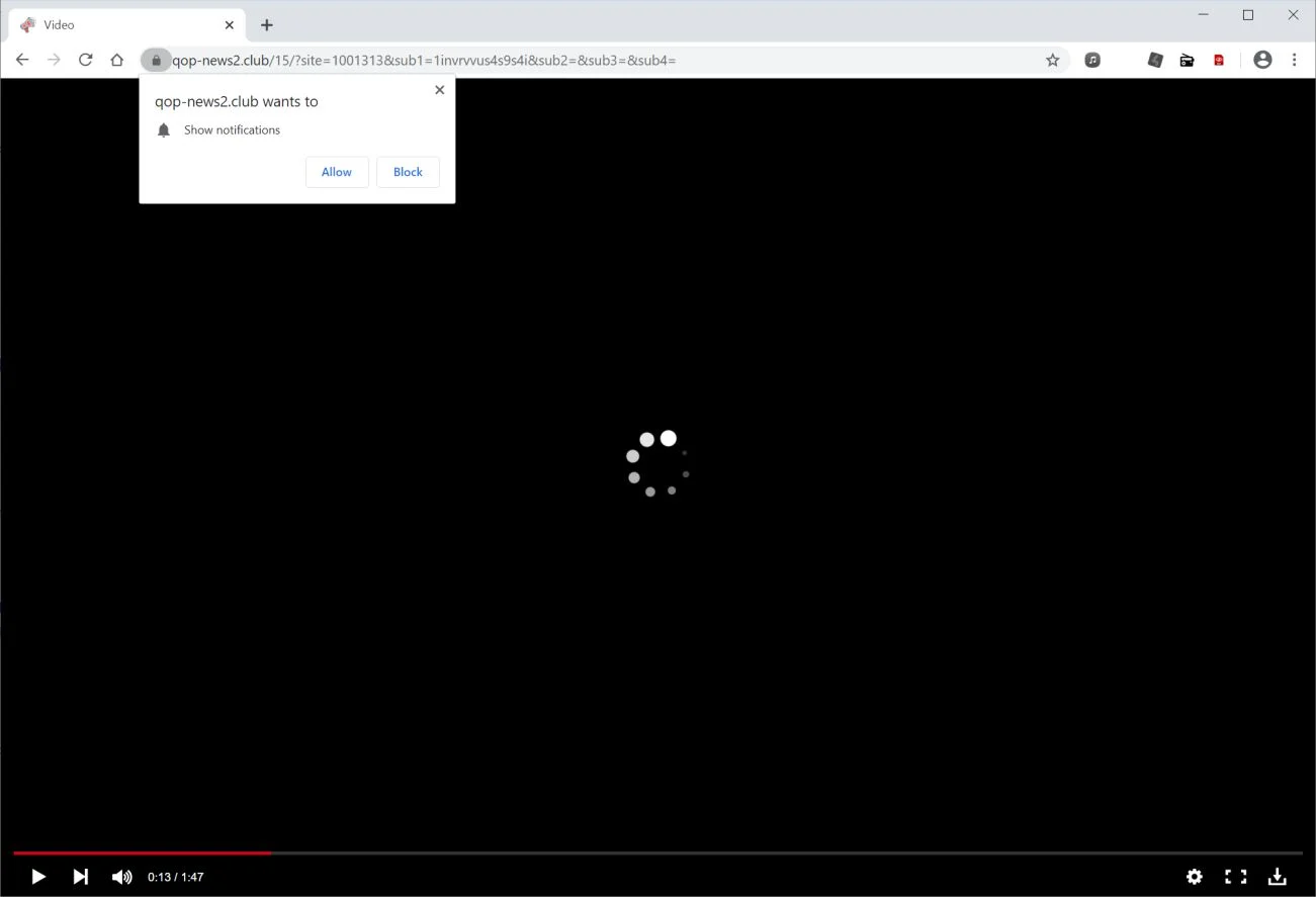 Remove Qop-news2.club pop-up ads (Virus Removal Guide) 1 Image: Chrome browser is redirected to Qop-news2.club