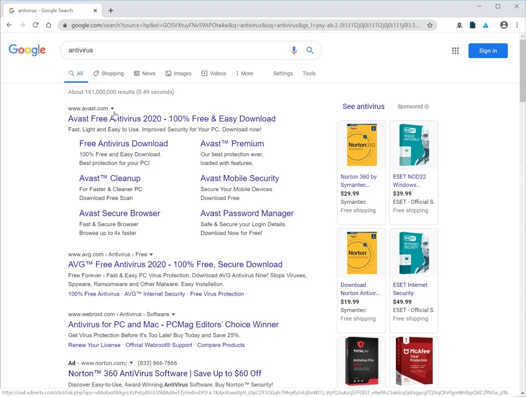 How to remove Access adware (Virus Removal Guide) 1 Image: Access Ads in Google Search